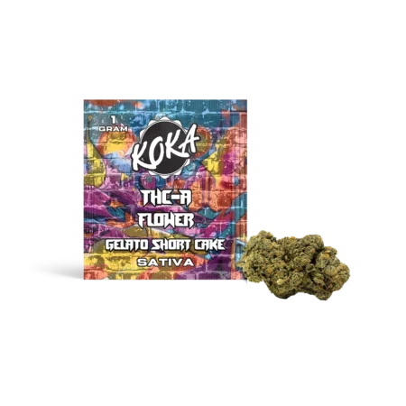 Koka THC-A Flower | Gelato Short Cake | Sativa - 1 Gram