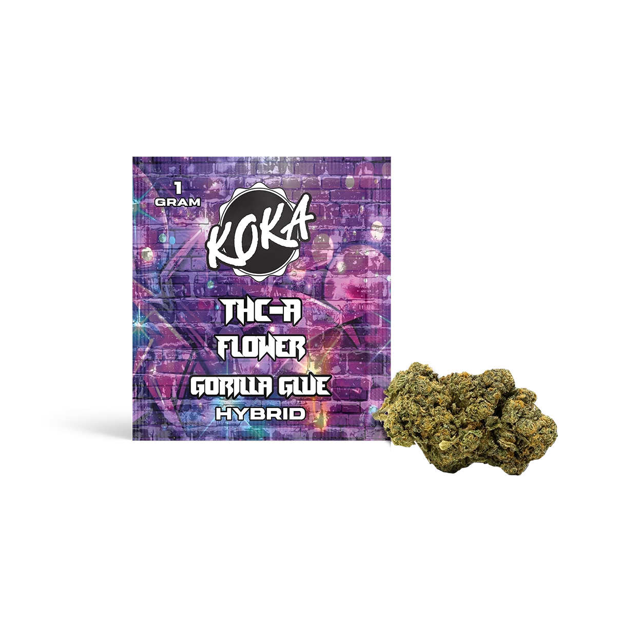 Koka THC-A Flower | Gorilla Glue | Hybrid - 1 Gram