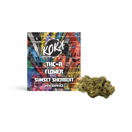 Koka THC-A Flower | Sunset Sherbert | Hybrid - 1 Gram