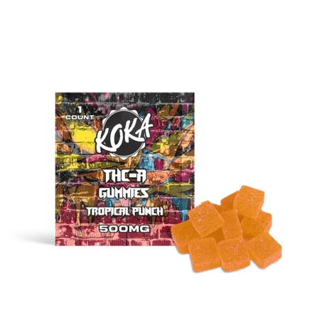 Koka THC-A Gummies | Tropical Punch | 500mg Each 25-Count