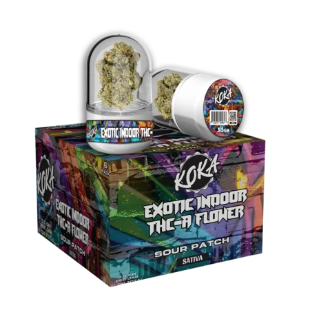 Koka Exotic Indoor THC-A Flower | Sour Patch | Sativa 3.5g Per Jar